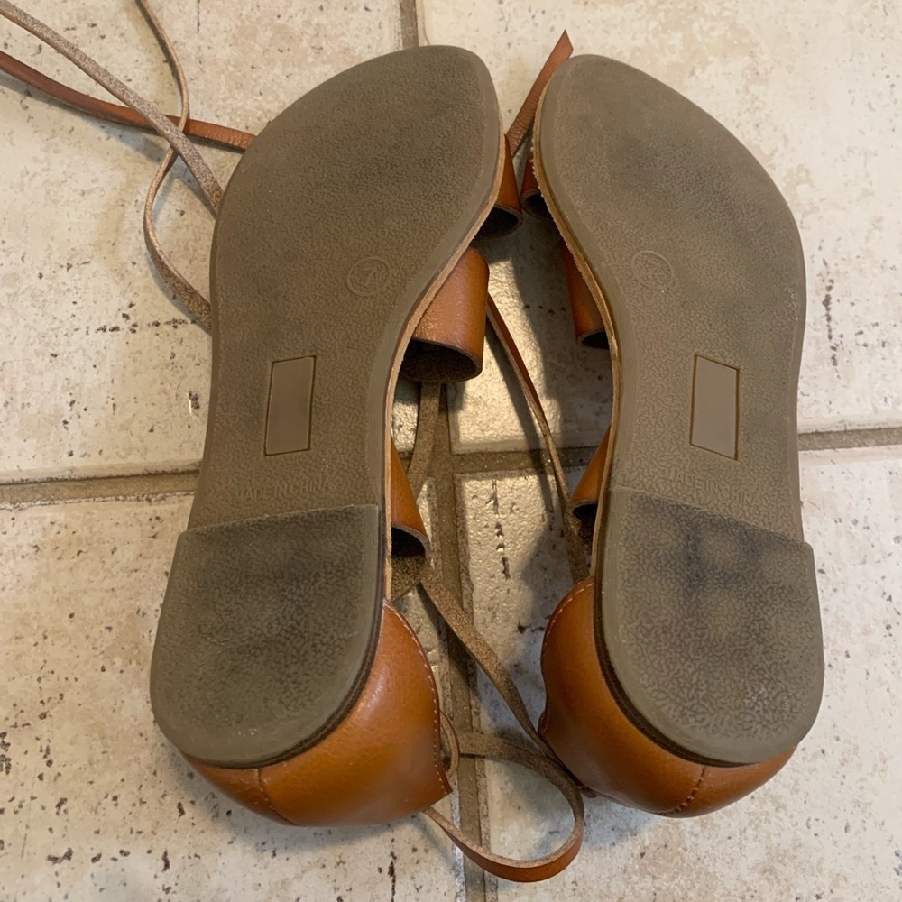 Old Navy Brown Lace-Up Gladiator Sandals Size 7 - Picture 10 of 10